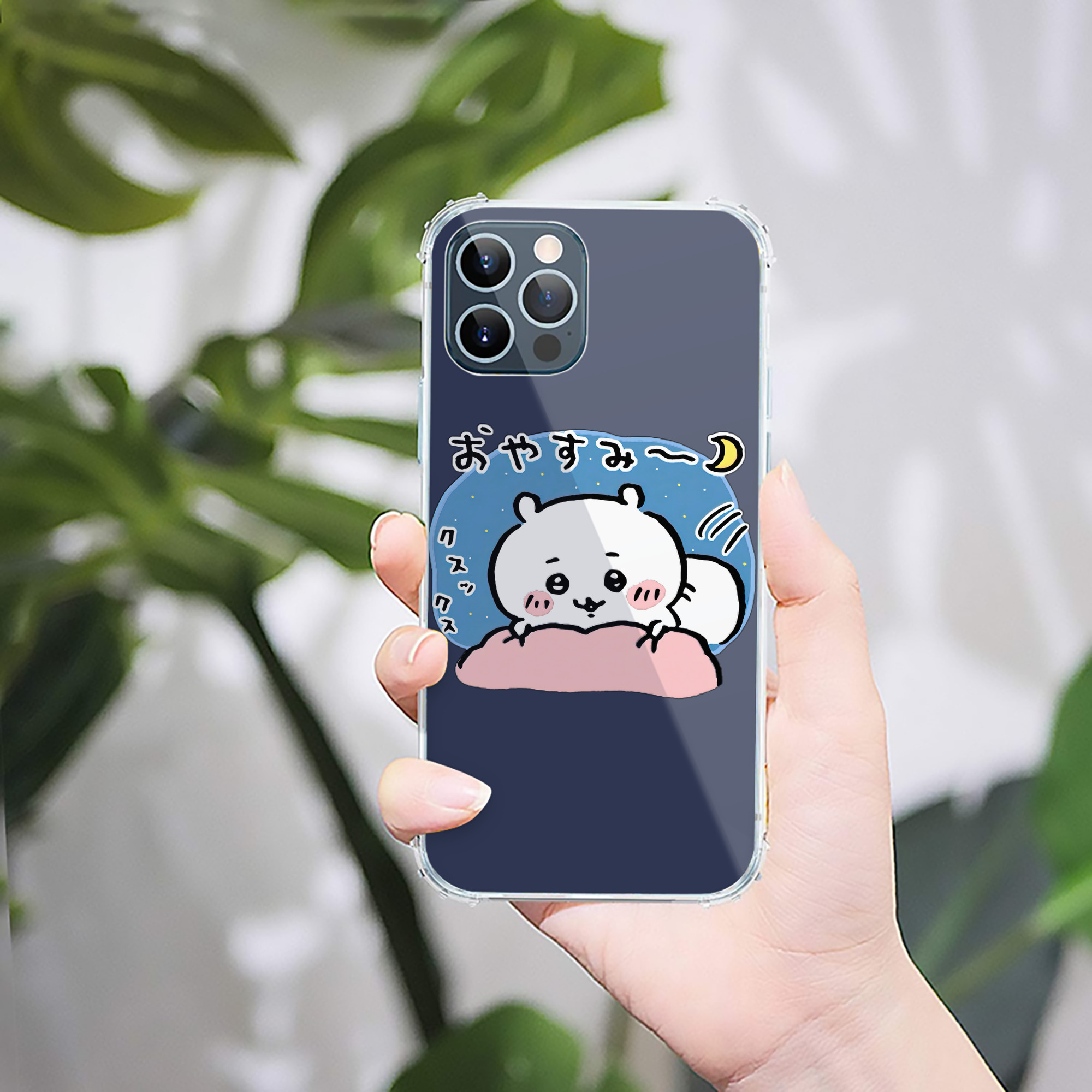 （画像用） ちいかわ ちいかわ Chii-kawa chiikawa 【iPhone 12シリーズ対応】透明スマホケース（クリアソフトケース）